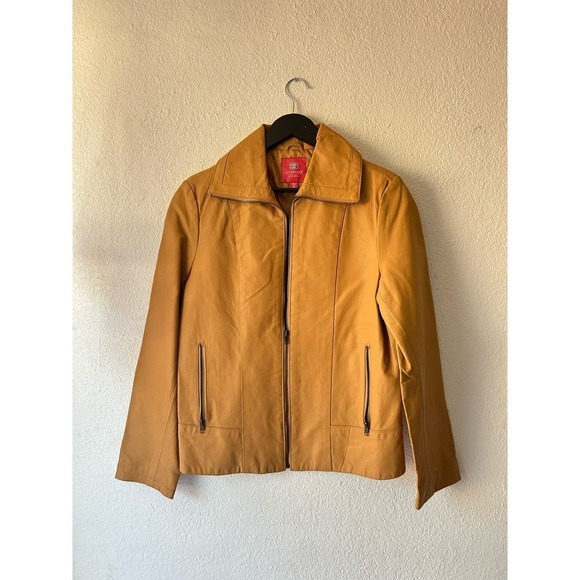 Faded Glory Brown Leather Jacket - Picture 1 of 4